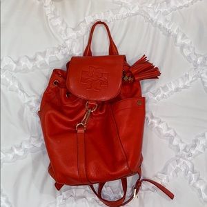 Red Tory Burch Backpack